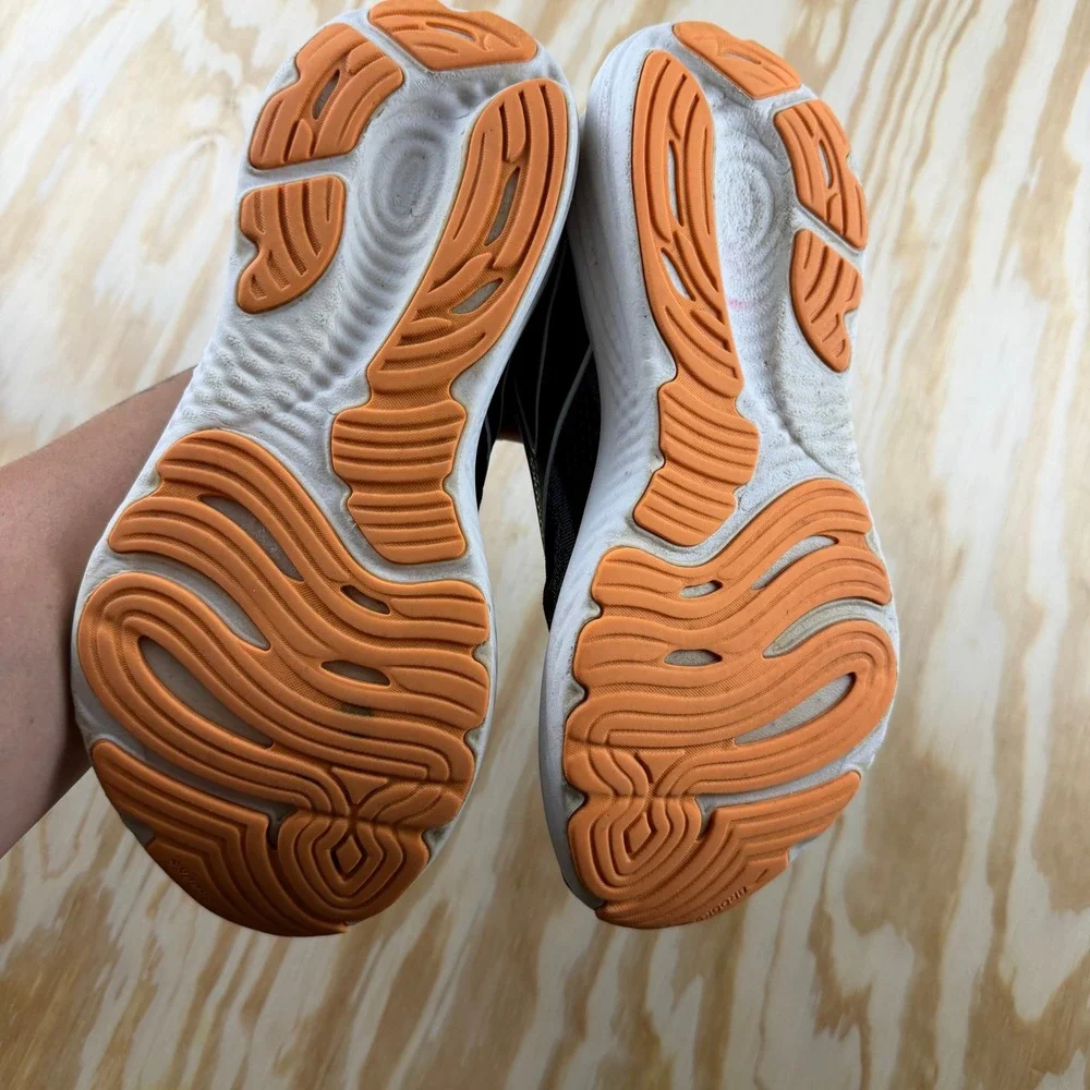 Brooks Glycerin 22 Mens Running Shoes Black White Orange 1104452E013 Wide 2E 8.5